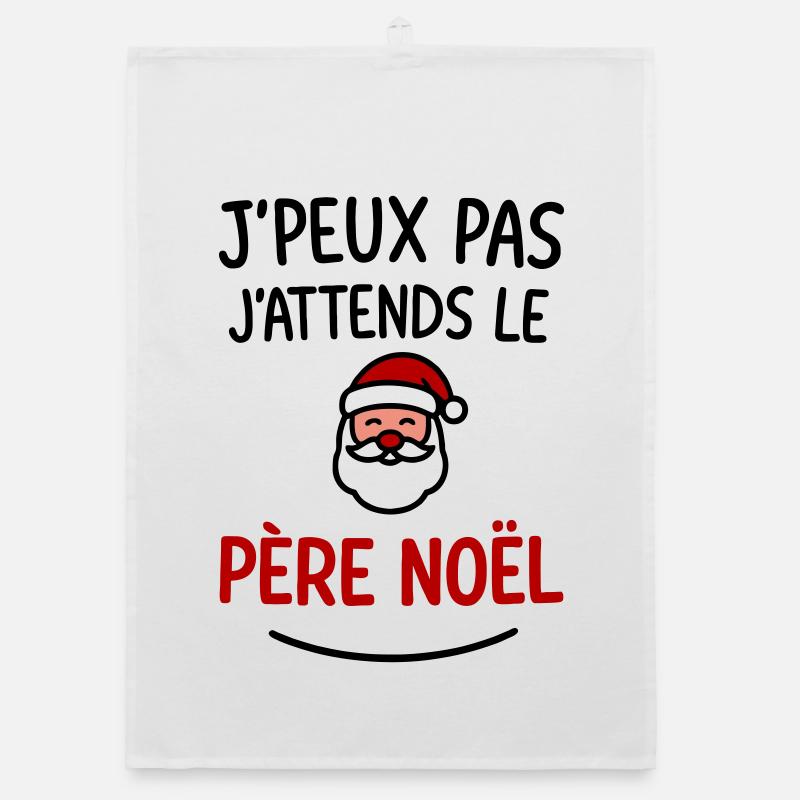 J’peux pas j’attends le Père Noël Torchon bio