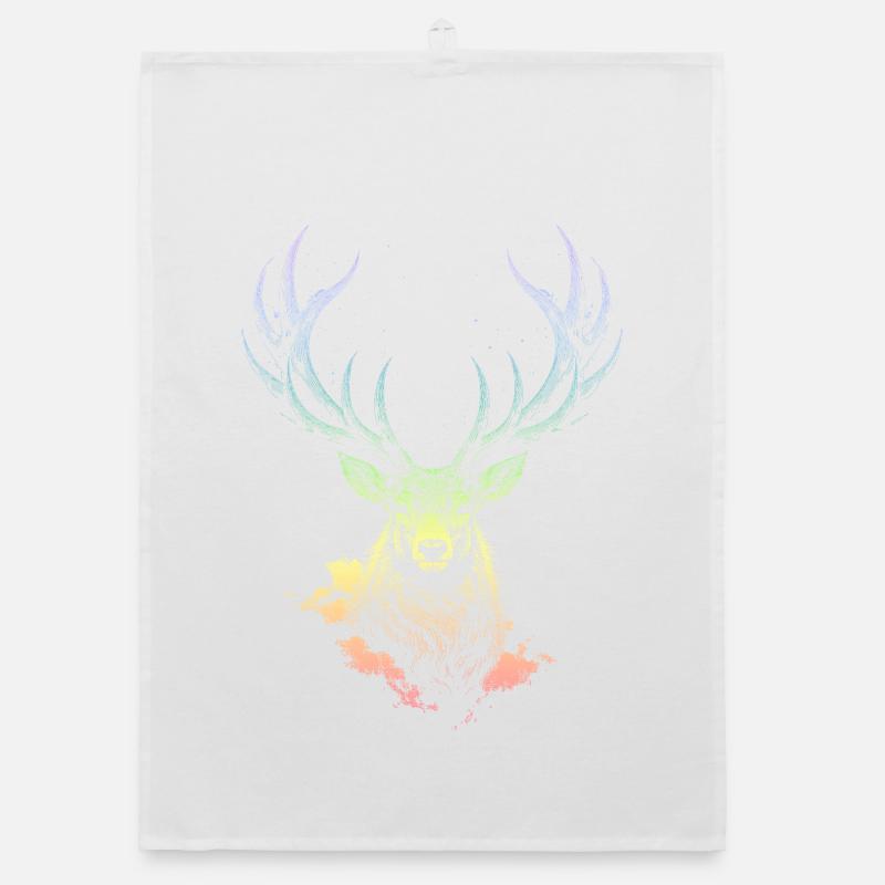 Spectre de la nébuleuse du cerf arc-en-ciel Torchon bio