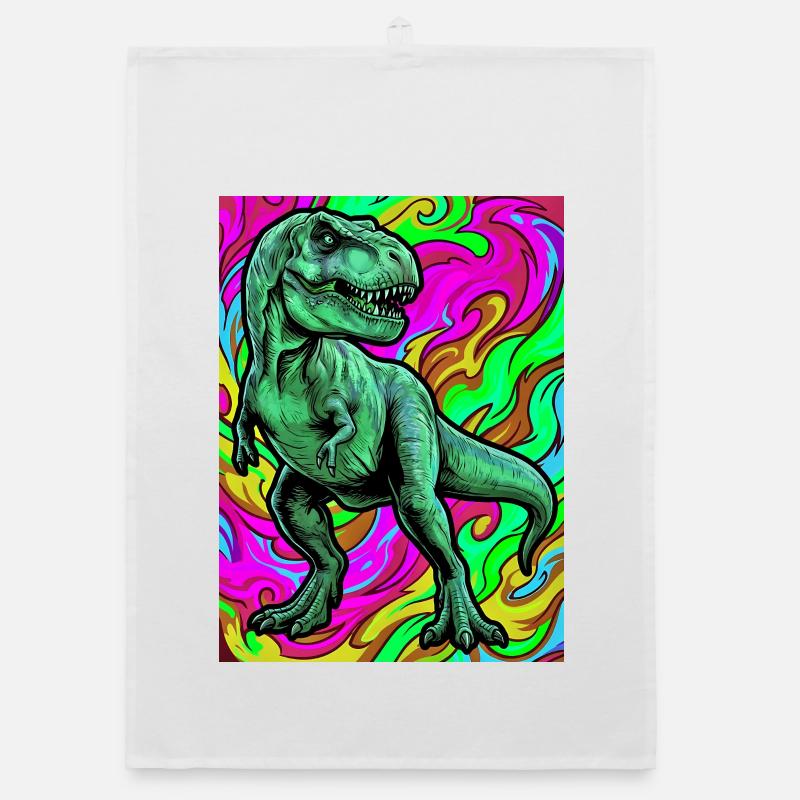 dinosaur Organic dish towel