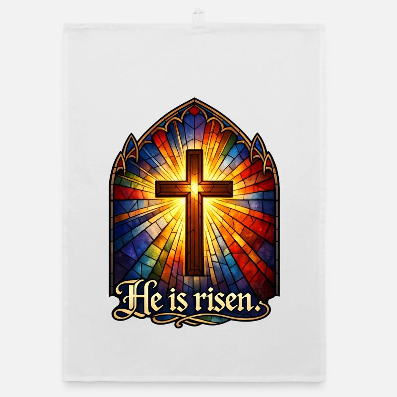 he is risen Organic dish towel