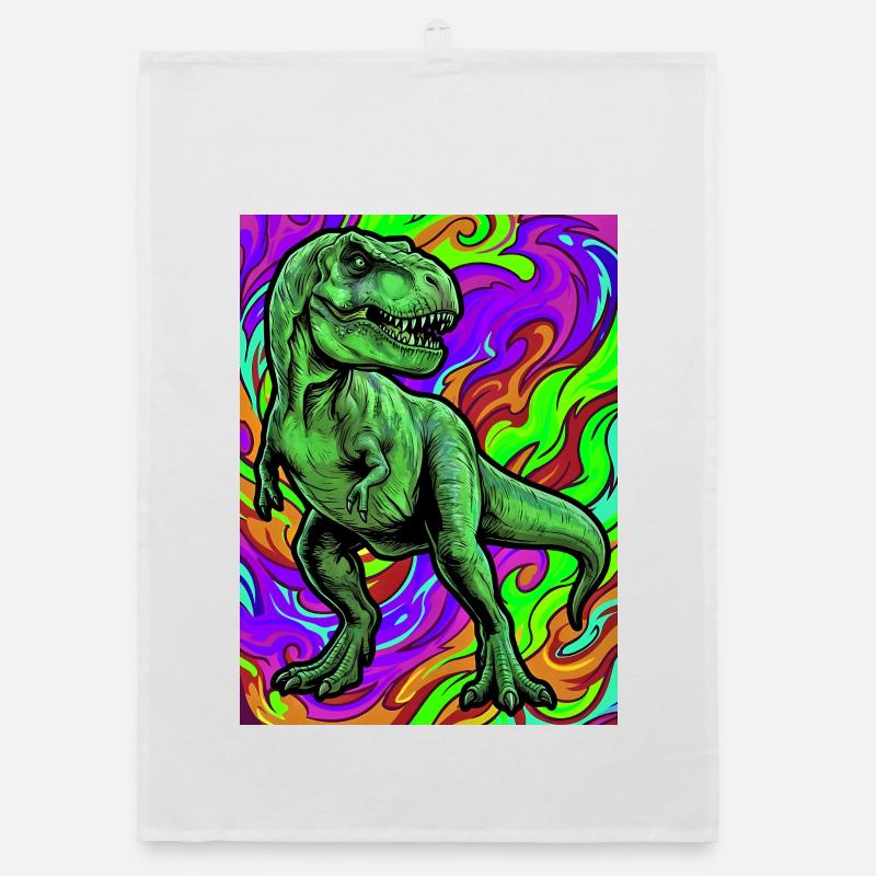 dinosaur Organic dish towel