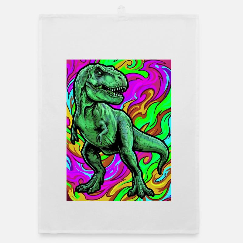 dinosaur Organic dish towel