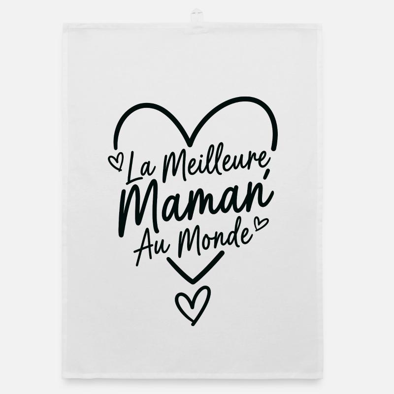 Meilleure Maman Au Monde – Cœur Script Torchon bio