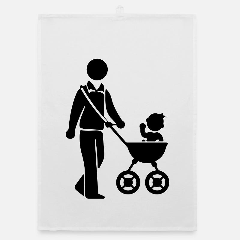 Papa poussette bébé Torchon bio