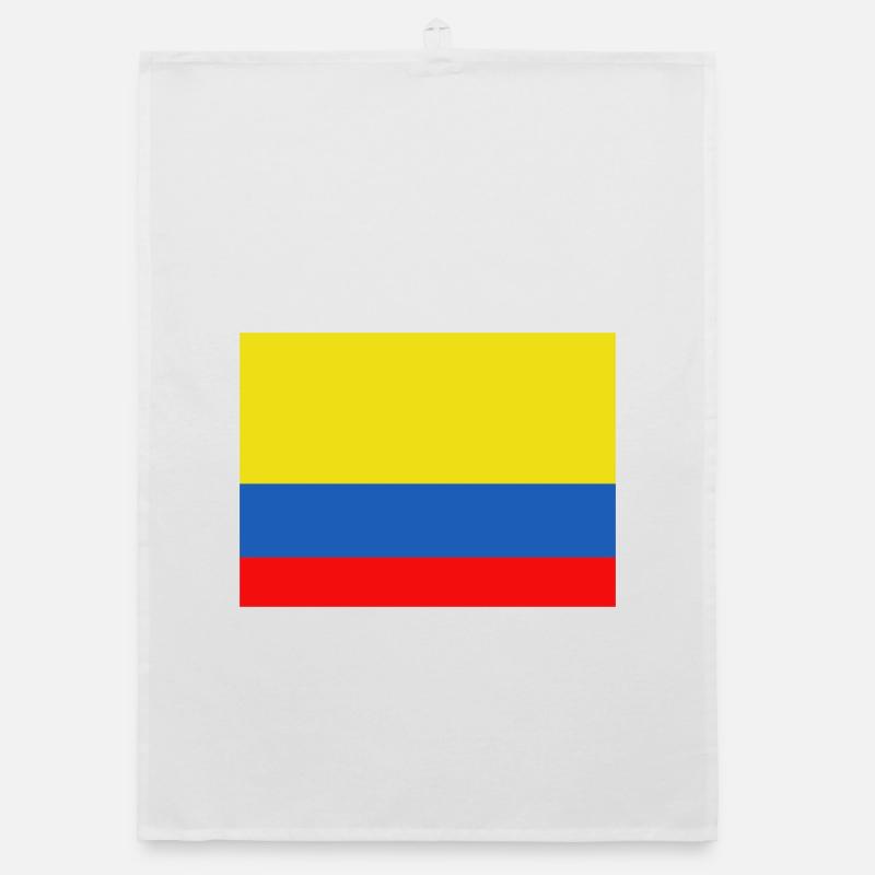 Colombia flag Organic dish towel