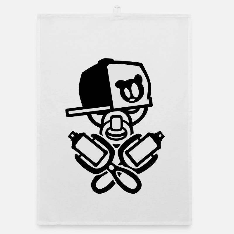 baby cool graffiti Organic dish towel