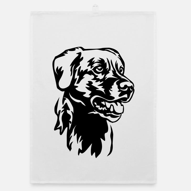 Tête de labrador Torchon bio