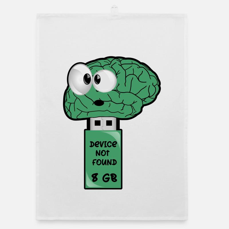 Gehirn USB Stick Organic Geschirrtuch