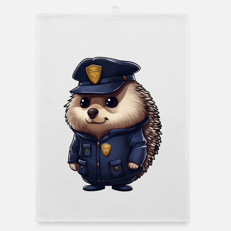 Igel Polizei Organic Geschirrtuch
