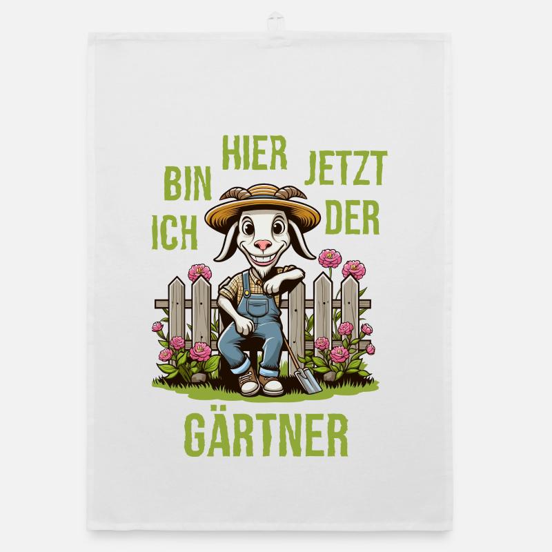 Den Bock zum Gärtner machen Organic Geschirrtuch