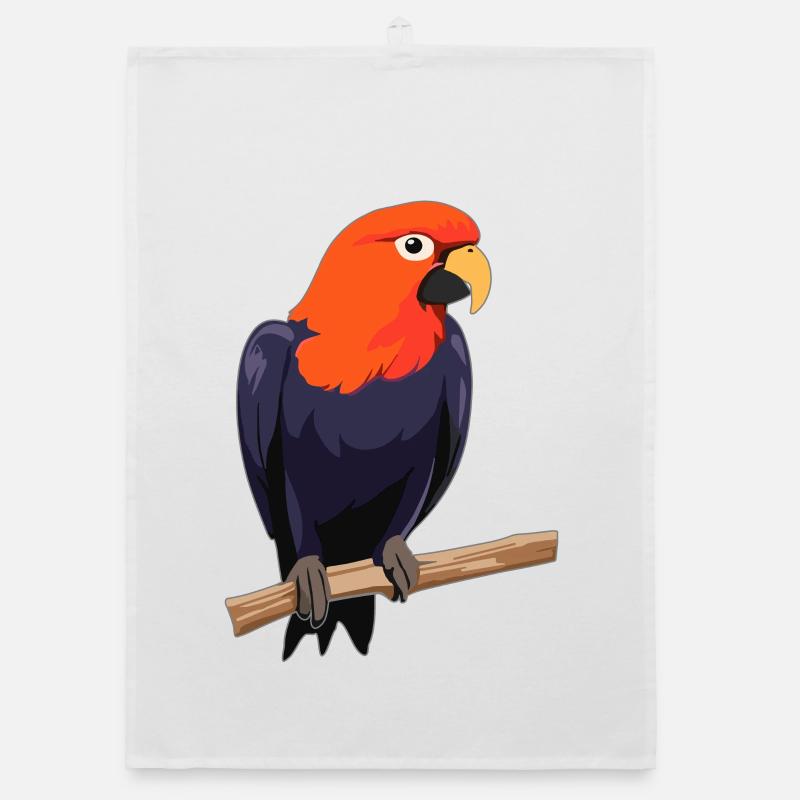Parrot Bird Organic dish towel
