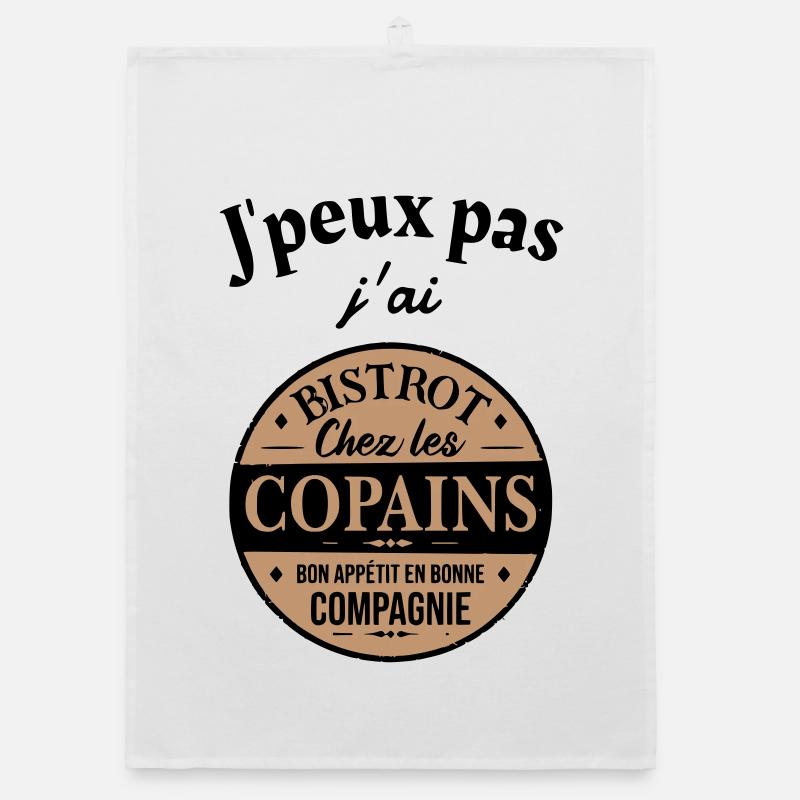 Ich kann nicht Bistrot Organic Geschirrtuch