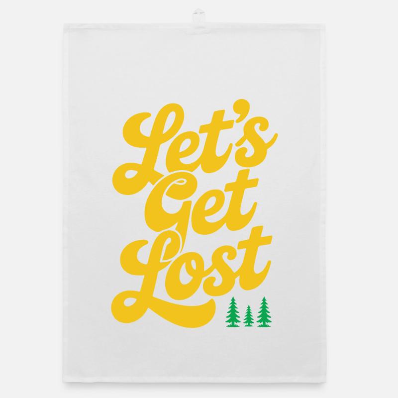 Adventure - Let's Get Lost Organic dish towel