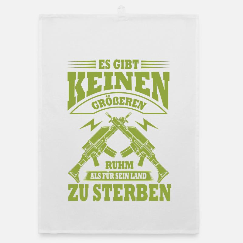 Patriotic Rifle Duality Organic dish towel