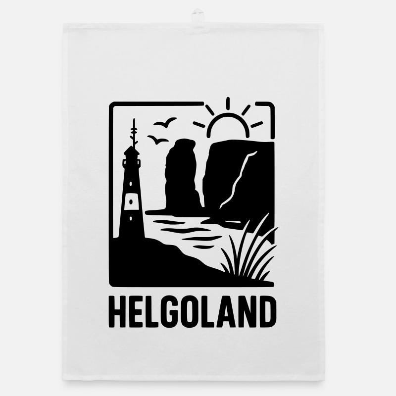 Helgoland Silhouette Organic Geschirrtuch