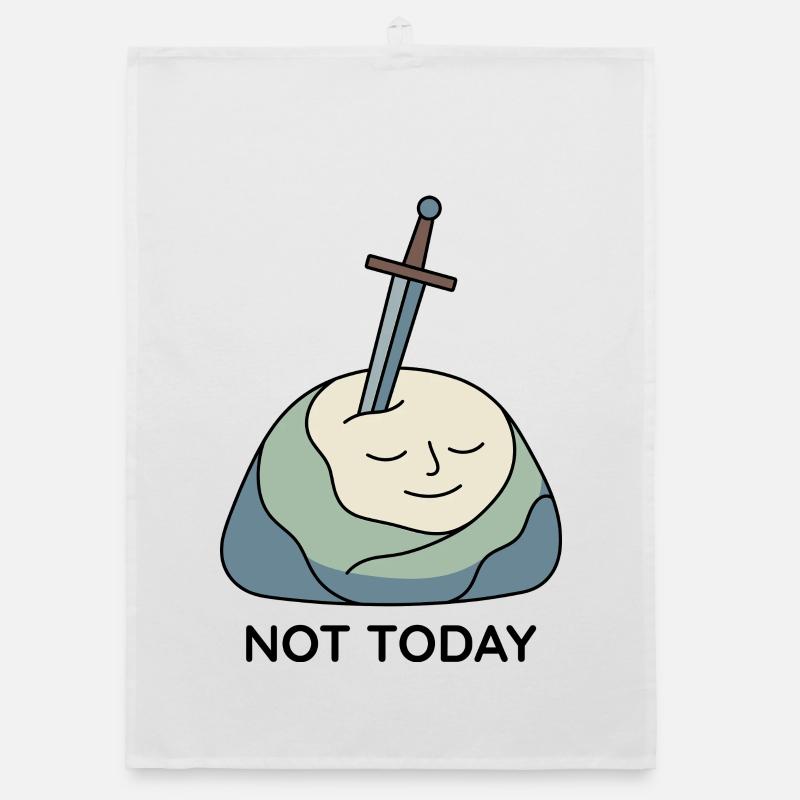 Not Today Excalibur Stone Organic dish towel