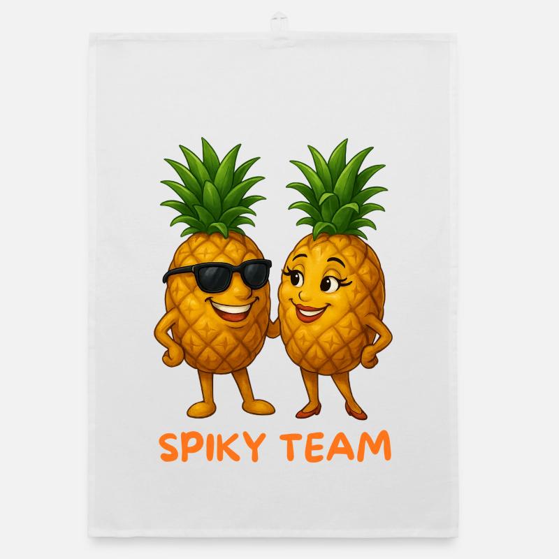 Spicy Team Pineapple Duo Organic dish towel