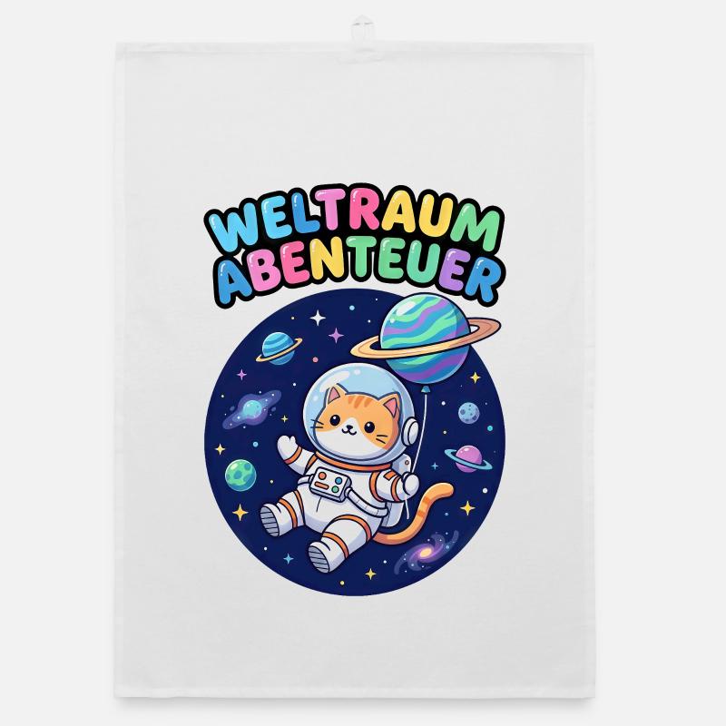 Chat Aventurier de l’Espace Torchon bio