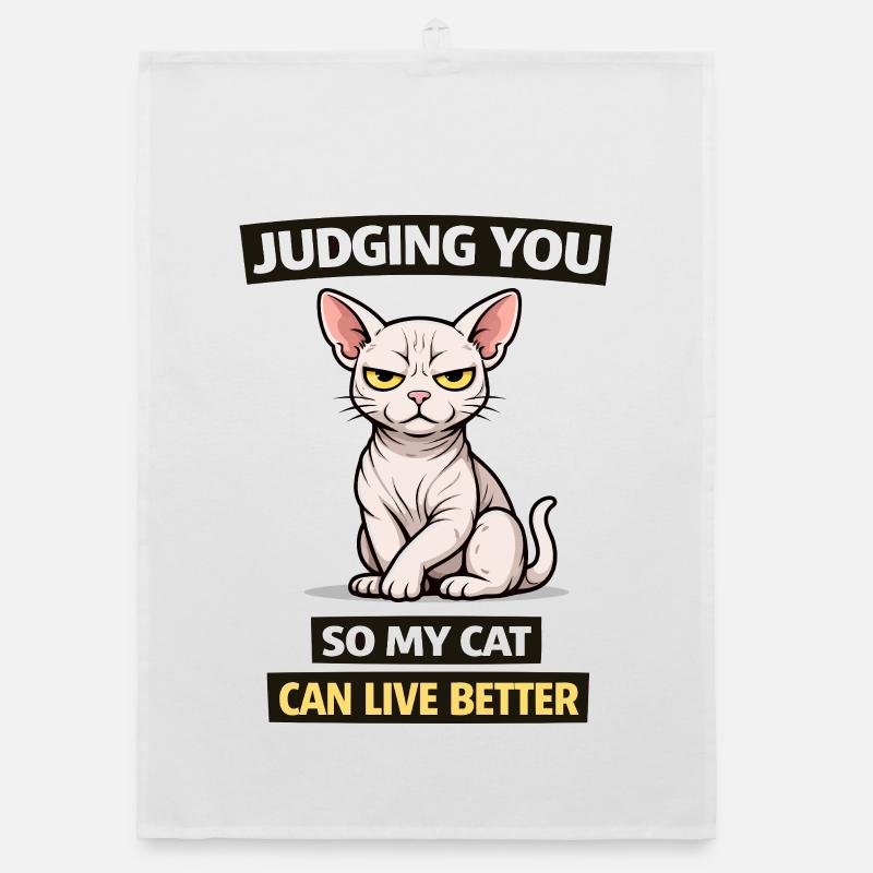 Dich beurteilen, Katze: Leb besser Organic Geschirrtuch