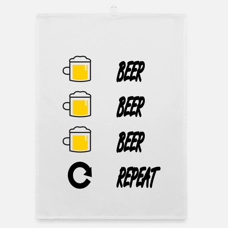 beer beer beer repeat Organic dish towel