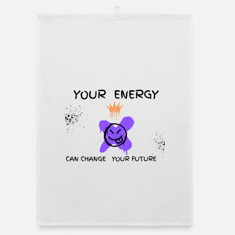 Crown Graffiti Purple  Torchon bio