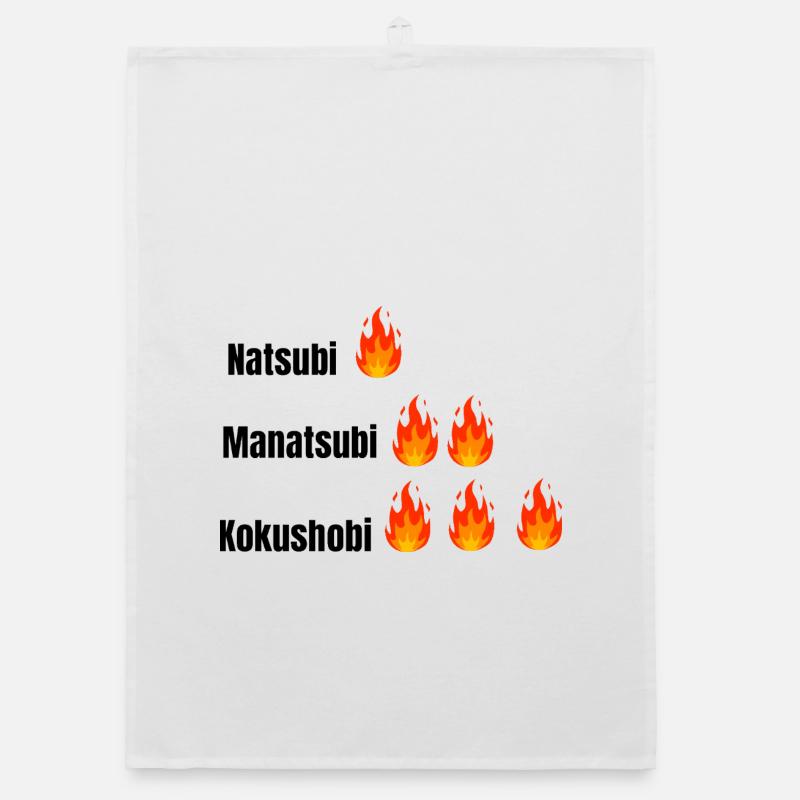 Three Layers Flame Typography Organic dish towel