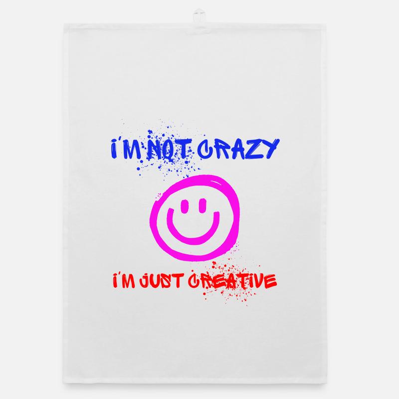 I’m not crazy – I’m just creative 😜 Organic Geschirrtuch