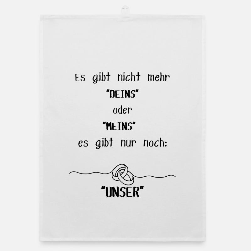 Es gibt nich mehr "Deins" oder "Meins" es gibt nur Organic Geschirrtuch