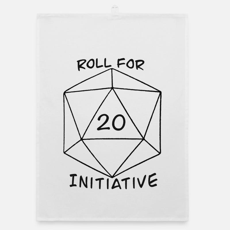 Roll for Initiative Organic Geschirrtuch