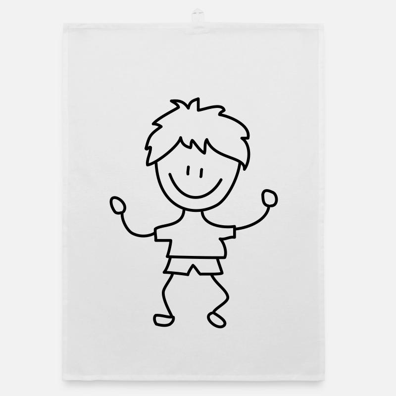 kind junge kindergarten Organic Geschirrtuch