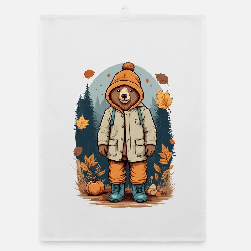 Cute Bear Organic dish towel