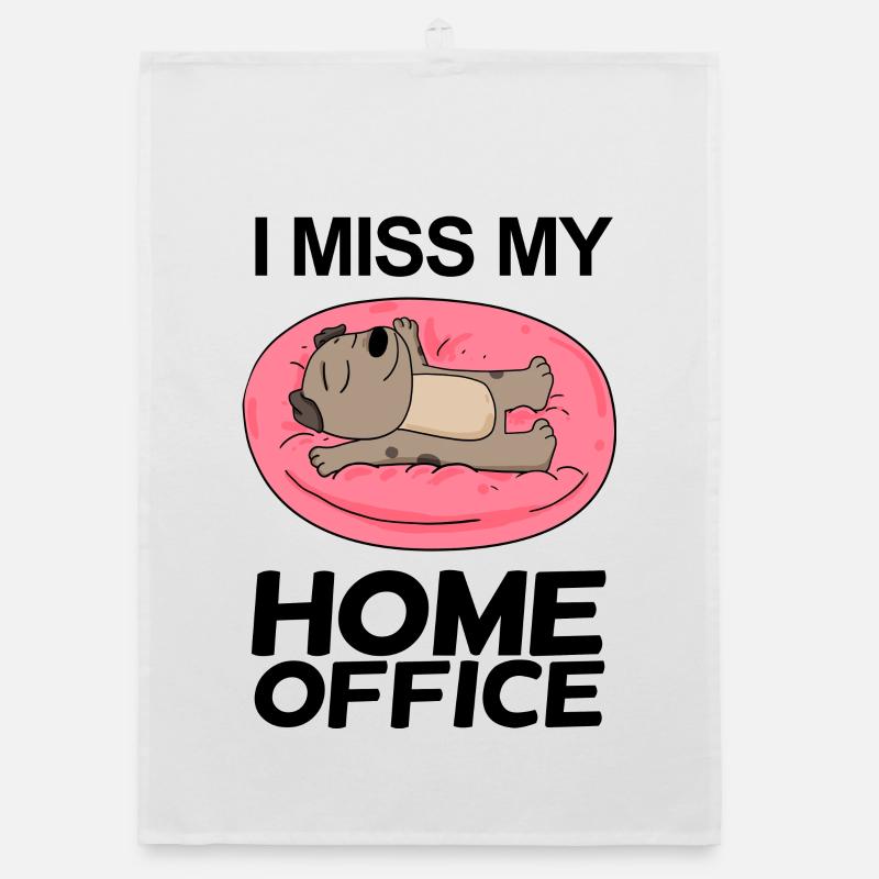 Home Office Spruch lustig Organic Geschirrtuch