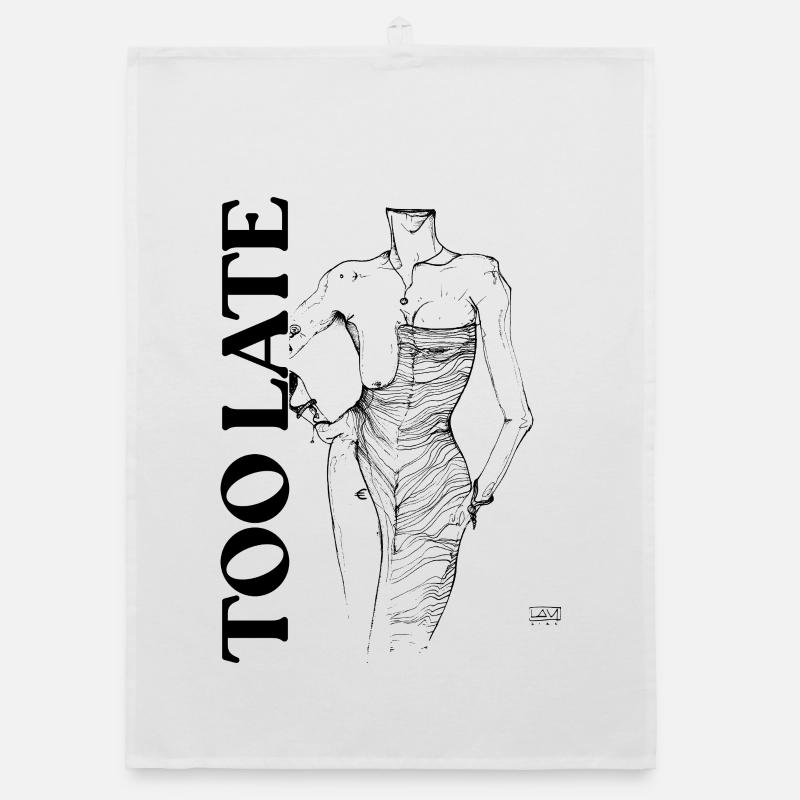 Too late Organic dish towel