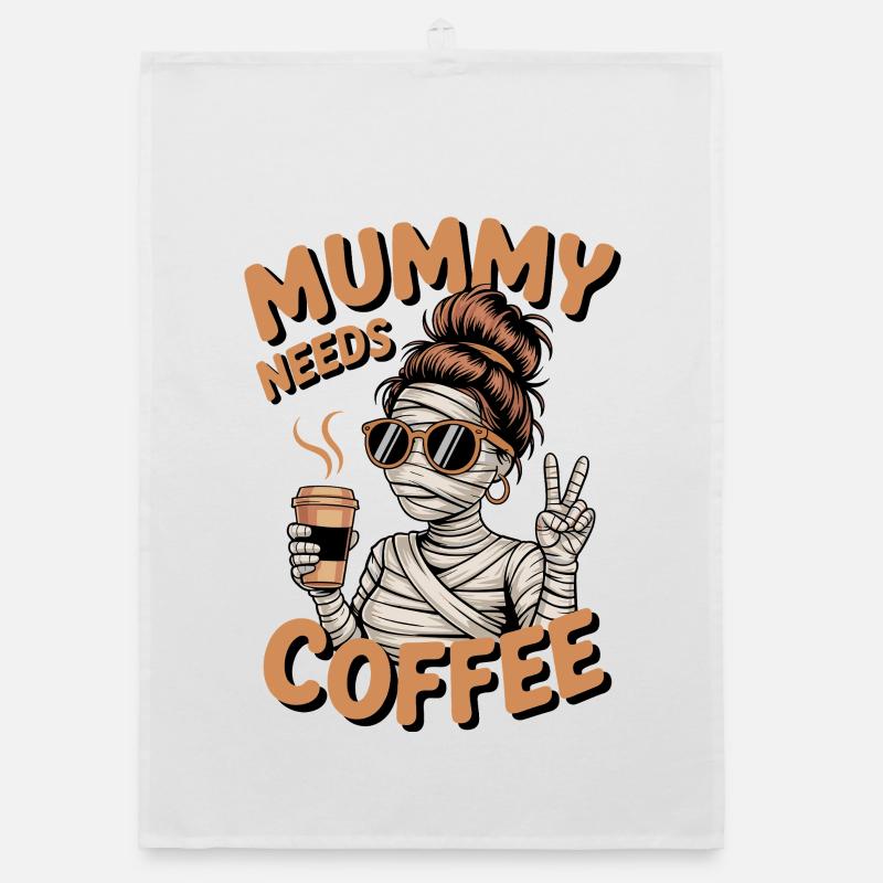 Mutter Mutterschaft Humor Mama Mama Kaffee Organic Geschirrtuch