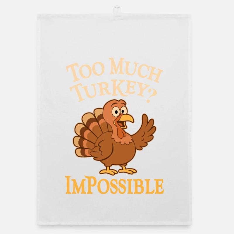 Trop de THANKSGIVING de dinde Torchon bio
