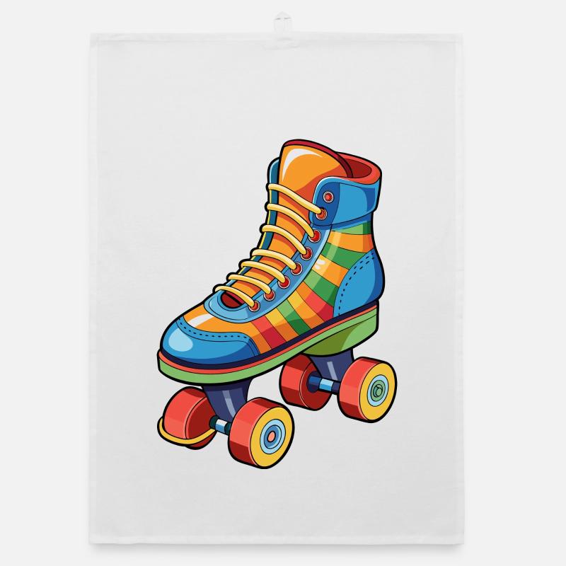 Roller skate Organic dish towel