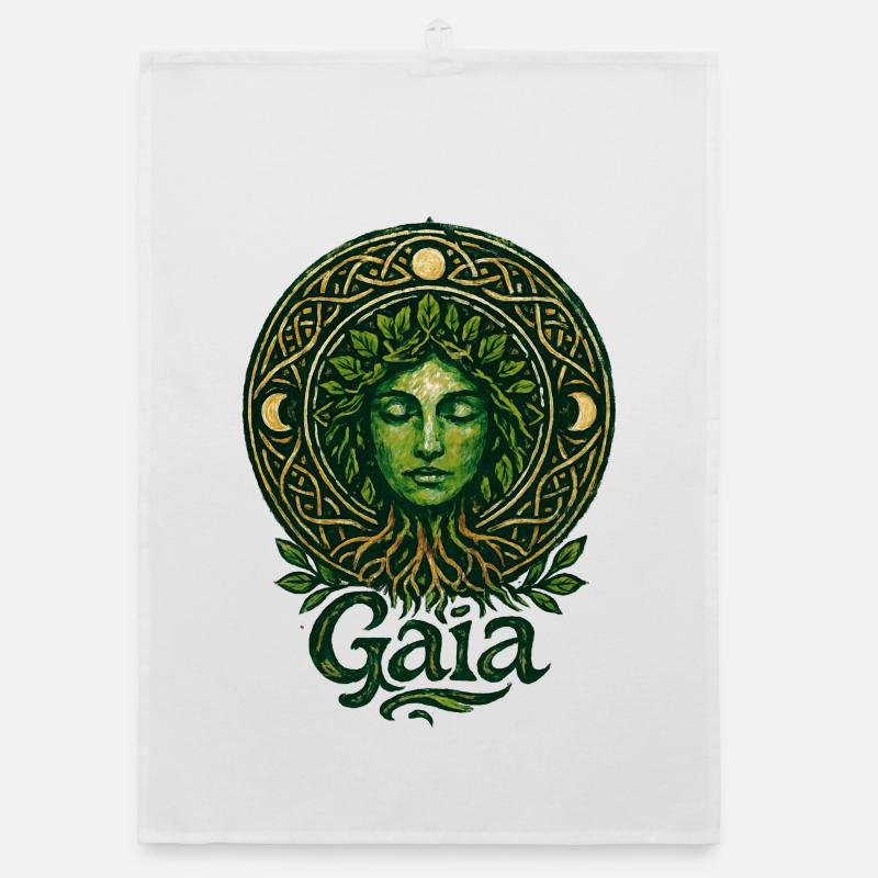 Gaia – Mutter Natur – Baum des Lebens Organic Geschirrtuch