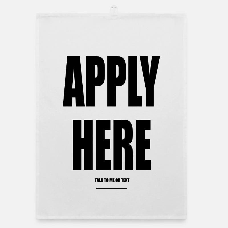 Apply Here – Wear Words Organic dish towel