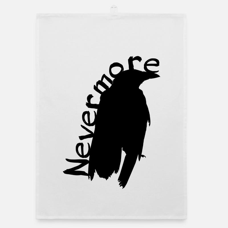Edgar Allan Poe Nevermore Raven Torchon bio