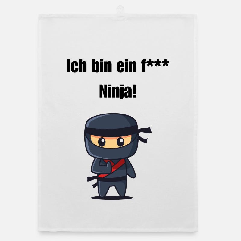 Ich bin ein f*** Ninja! Organic Geschirrtuch