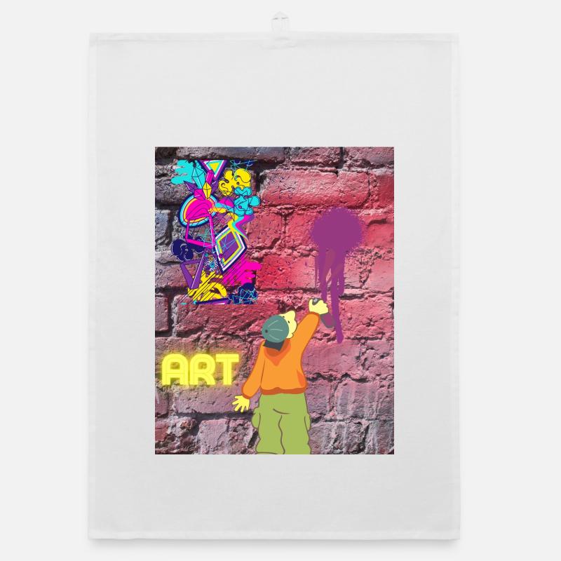 Graffiti ART Organic Geschirrtuch