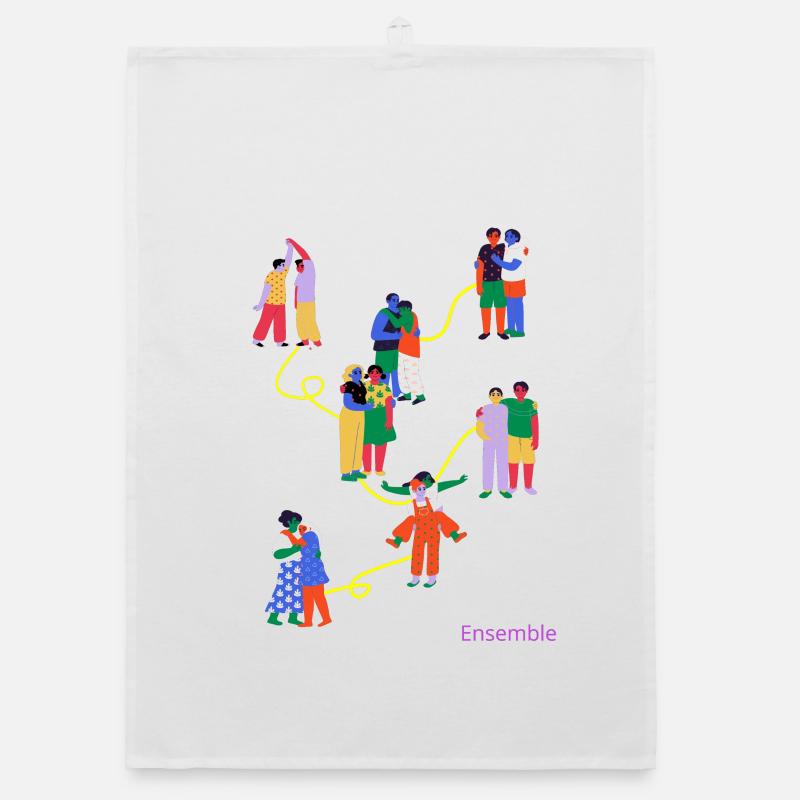 Dance Organic dish towel