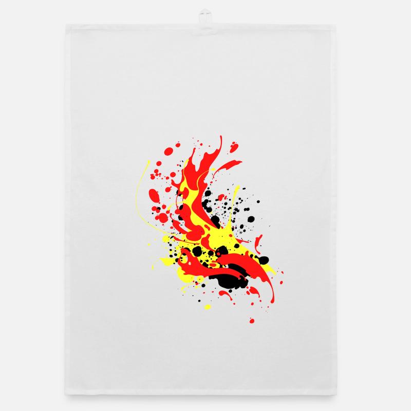 splash bunt farbe muster aufdruck comic style Organic Geschirrtuch