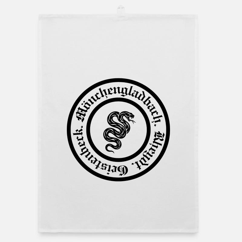 FC Stadt Ortsteil Gemeinde 1 - Organic dish towel - white
