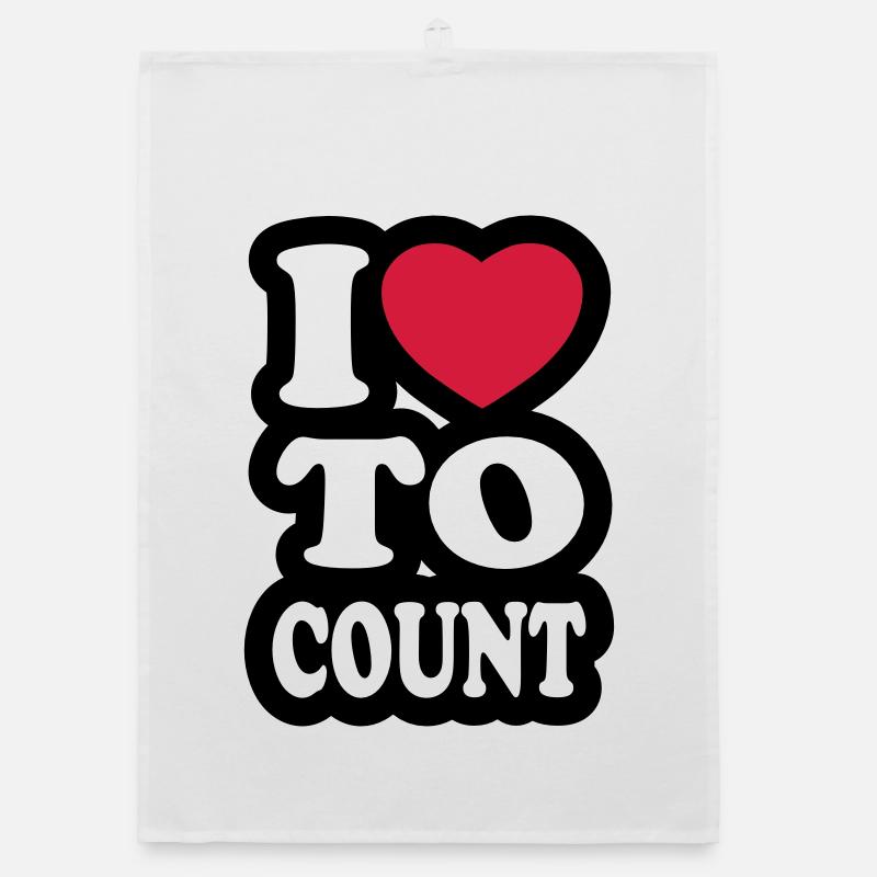 I love to count Organic dish towel