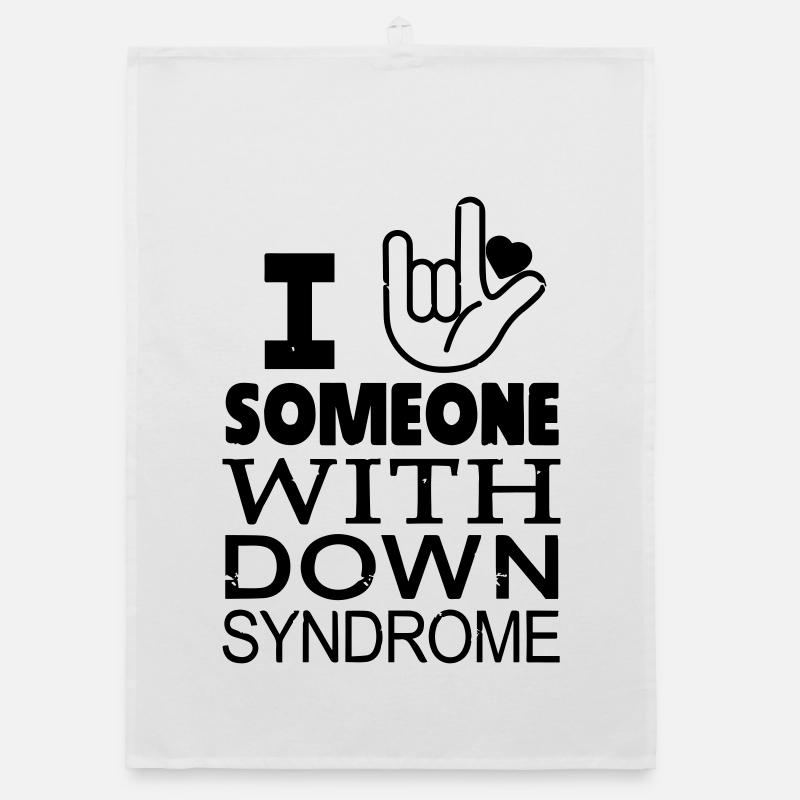 Down-Syndrom Liebhaber Organic Geschirrtuch