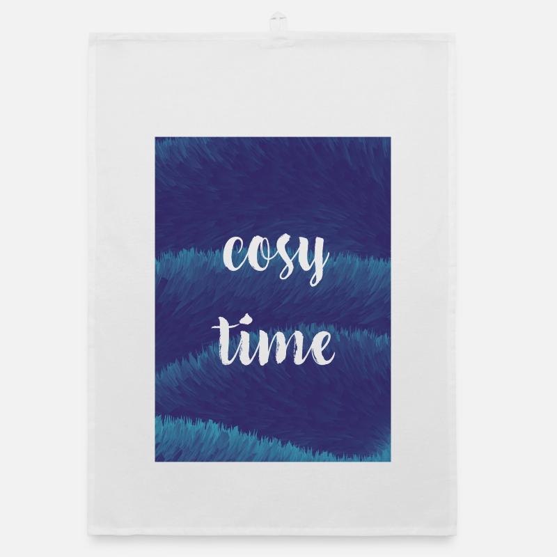 Cozy Night / Time with Plush Texture Organic dish towel