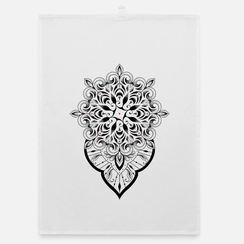 Mandala graphique dot work Torchon bio