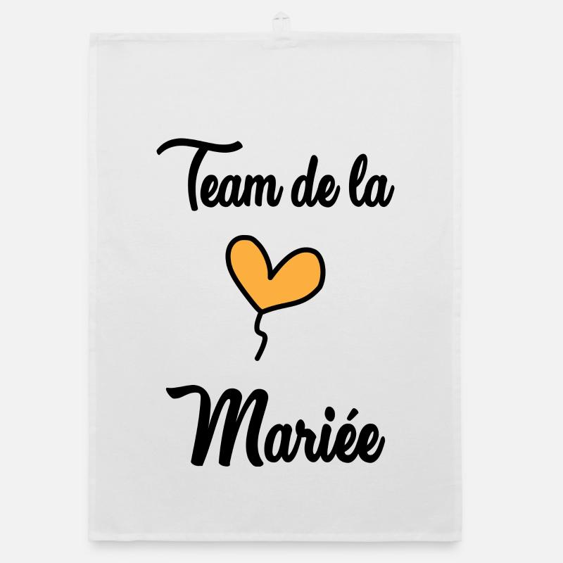 TEAM DE LA MARIEE Torchon bio
