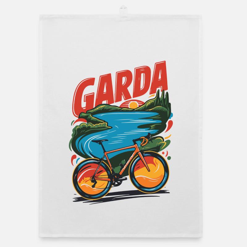 Conception de vélo panoramique du lac de Garde Torchon bio